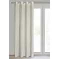 Zasłona naturalna z dodatkiem lnu i efektem deszczyku 140x270 cm przelotka JUDYTA Eurofirany