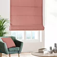Roleta rzymska DORA - HIT różowa z miękkiej tkaniny o welurowej strukturze