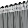 Zasłona szara z tkaniny welurowej 420x260 cm taśma - Dora Eurofirany
