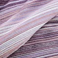 Koc bawełniany 200x220 cm różowo, wrzosowy ze strukturalnym wzorem 3D w pasy AMBER DESIGN 91 Eurofirany