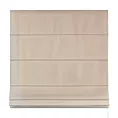 Roleta rzymska beżowa z miękkiej półmatowej tkaniny welwetowej