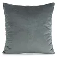 Poszewka na poduszkę 45x45 cm welwetowa o delikatnym połysku gładka stalowa GAJA 1 Eurofirany