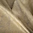 Zasłona szyta na taśmie fala złoto popielata z lekko usztywnianej tkaniny z przecieranym wzorem