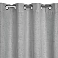 Zasłona srebrna z matowej tkaniny 140x250 cm przelotka LINDA Eurofirany