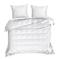 Pościel 220x200 cm bawełniana kolor biały z ozdobną lamówką DIVA 8 Diva Line Eurofirany