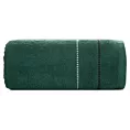 Ręcznik kąpielowy 50x90 cm bawełniany kolor ciemnozielony z kontrastującymi paseczkami 500 g/m2 SUZI Eurofirany