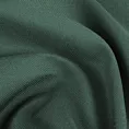 Zasłona szyta na taśmie fala ciemnozielona z gładkiej tkaniny obiciowej