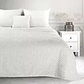 Koc  170x210 cm biały bardzo miękki w dotyku z wytłaczanym wzorem 3D CINDY 6 DESIGN 91 Eurofirany