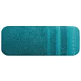 Ręcznik kąpielowy 50x90 cm bawełniany kolor turkusowy z ozdobnym stębnowaniem 500 g/m2 POLA Eurofirany