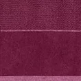 Ręcznik kąpielowy 70x140 cm bawełniany kolor amarantowy z bordiurą z weluru 500 g/m2 LUCY Eurofirany