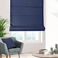 Roleta rzymska granatowa z eleganckiej matowej tkaniny o drobnym splocie
