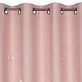 Zasłona różowa w motylki 140x250 cm przelotka WENDY Eurofirany