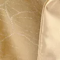 Bieżnik na stół miodowo, złocisty 35x220 cm welwetowy BLINK 13 z dużym wzorem lilii wodnej