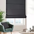 Roleta rzymska grafitowa z tkaniny o naturalnym splocie w stylu eko