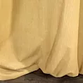 Zasłona musztardowa z dodatkiem lśniącej nici z welwetu 140x270 cm przelotka CLARISA Diva Line Eurofirany