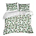 Pościel świąteczna 220x200 cm z mikrowłókna kolor biały, zielony TORI Eurofirany