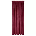 Zasłona bordowa z ekskluzywnego matowego welwetu 140x270 cm taśma RIA Diva Line Eurofirany