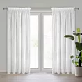 Firana biała o strukturze deszczyku 140x270 cm taśma ANNA Eurofirany