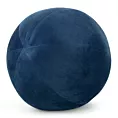 Poduszka dekoracyjna w formie kuli średnica 24 cm welwetowa granatowa GAJA Eurofirany