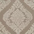 Roleta rzymska beżowa miękka z dodatkiem bawełny z wzorem ornamentowym