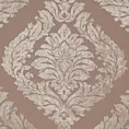 Roleta rzymska pudrowo różowa miękka z dodatkiem bawełny z wzorem ornamentowym