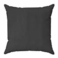 Poszewka szyta grafitowa z miękkiej tkaniny o welurowej strukturze