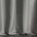 Zasłona szyta na taśmie fala LUXOR stalowa z eleganckiej lśniącej tkaniny o drobnym splocie