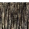 Zasłona czarno, złota zdobiona błyszczącym przecieranym wzorem z welwetu 140x270 cm taśma RENIA  Eurofirany