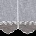Tkanina firanowa zazdrostka z etaminy zdobiona haftem Eurofirany