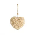 Zawieszka choinkowa z tkaniny typu bukla w kształcie SERCA Eurofirany