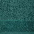 Ręcznik kąpielowy FERO z welwetową bordiurą ciemnozielony 70x140 cm Eurofirany
