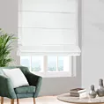 Roleta rzymska naturalna z gładkiej tkaniny typu Blackout zaciemniającej 100%