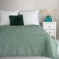 Koc  200x220 cm miętowy z ozdobnym plecionym warkoczem DESIGN 91 Eurofirany