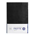Prześcieradło frotte z gumką 180x200 cm z bawełny kolor czarny 170 g/m2 Design 91 Eurofirany