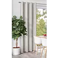 Zasłona jasnoszara z tkaniny welurowej 420x260 cm przelotka - Dora Eurofirany