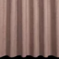 Zasłona szyta na taśmie 8 cm DORA - HIT ciemnobeżowa z miękkiej tkaniny o welurowej strukturze