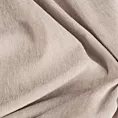 Poszewka szyta beżowa z miękkiej szenilowej tkaniny z efektem melanżu