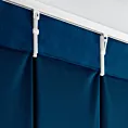 Zasłona granatowa z welwetowej tkaniny 80x270 cm system flex - MELANIE Eurofirany