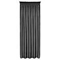 Zasłona czarna z moherowej tkaniny 140x270 cm taśma AGIS Eurofirany