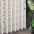 Tkanina firanowa z gatunku etaminy z nadrukiem wiosennych kwiatów,Eurofirany