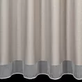 Tkanina firanowa typu aden  z efektem deszczyku  zakończona szwem obciążającym Eurofirany