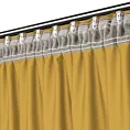 Zasłona musztardowa z tkaniny welurowej 420x260 cm taśma - Dora Eurofirany