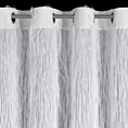 Zasłona biała zdobiona lśniącymi delikatnymi frędzlami 140x250 cm przelotka AURORA Eva Minge Eurofirany