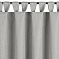 Zasłona srebrna z wodoodpornej tkaniny idealna do ogrodu i na taras 155x220 cm szelki/rzep GARDEN Eurofirany