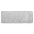 Ręcznik kąpielowy 50x90 cm bawełniany kolor srebrny zdobiony błyszczącą bordiurą 550 g/m2 LARIS Eurofirany