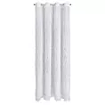 Zasłona biała zdobiona lśniącymi delikatnymi frędzlami 140x250 cm przelotka AURORA Eva Minge Eurofirany