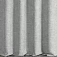 Zasłona szyta na flexach srebrna tkanina o naturalnym charakterze z efektem melanżu