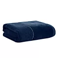Ręcznik kąpielowy 70x140 cm bawełniany kolor granatowy z welwetową bordiurą ARIA Eurofirany