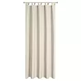 Zasłona jasnobeżowa z wodoodpornej tkaniny idealna do ogrodu i na taras 155x260 cm szelki/rzep GARDEN Eurofirany