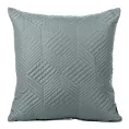 Poszewka na poduszkę 40x40 cm z geometrycznym wzorem pikowana techniką hot press grafitowa BONI DESIGN 91 Eurofirany